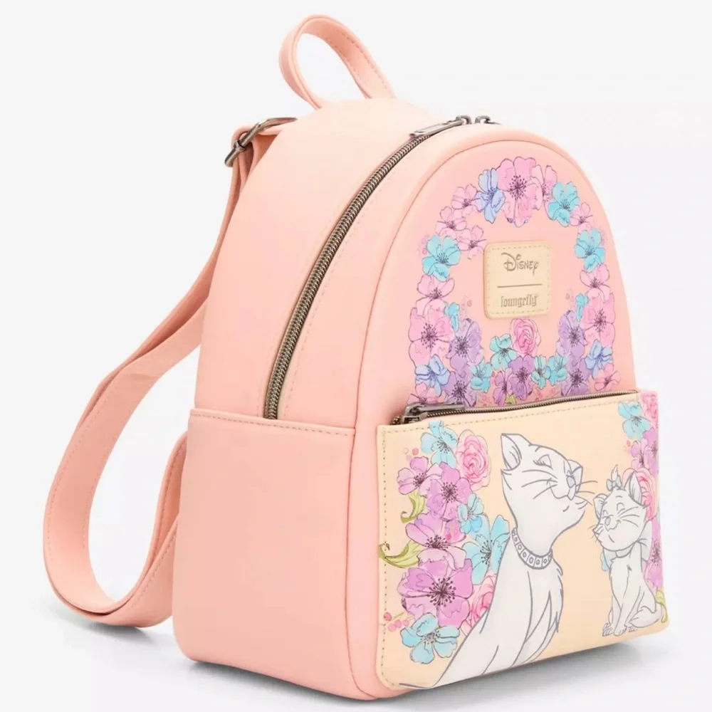 Loungefly Disney The Aristocats Duchess & Marie Floral Mini Backpack & Wallet